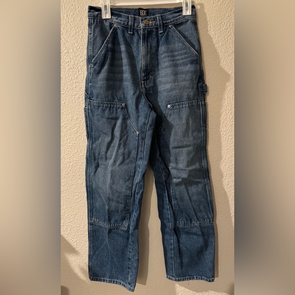 BDG High Rise Blue Denim Carpenter Jean